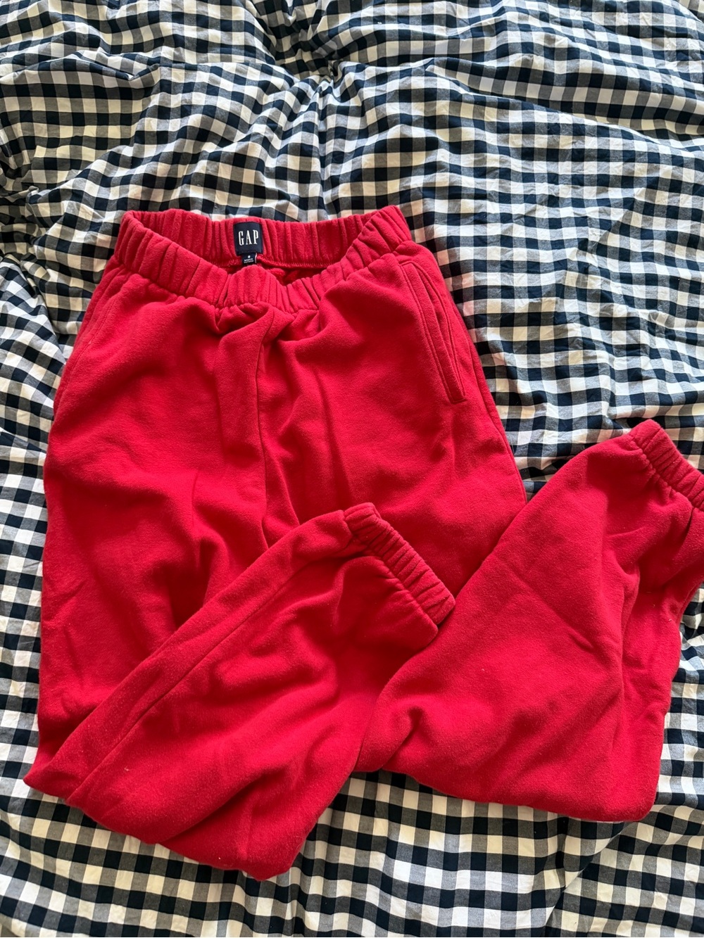 GAP Women’s Red Fleece Jogger Pants